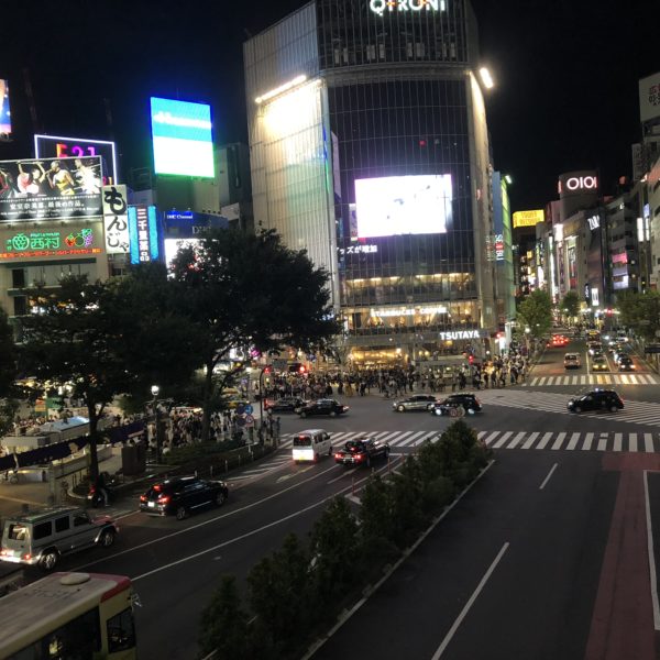 shibuya crossing night