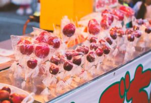 candied fruit street food japan