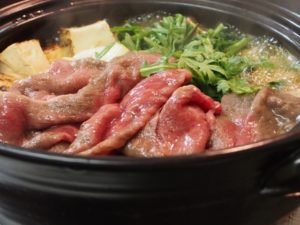 sukiyaki winter japan food