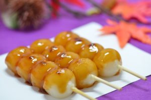 mitarashi dango sweets and desserts